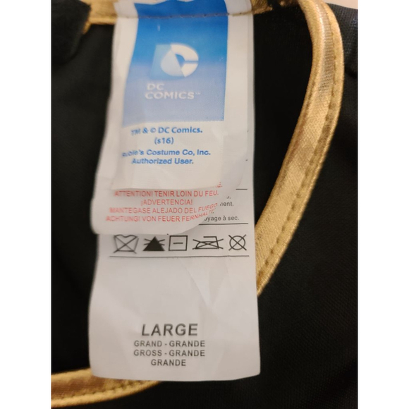 DC Comics Batman Superhero Dress L Black Gold Kids - Picture 8 of 8